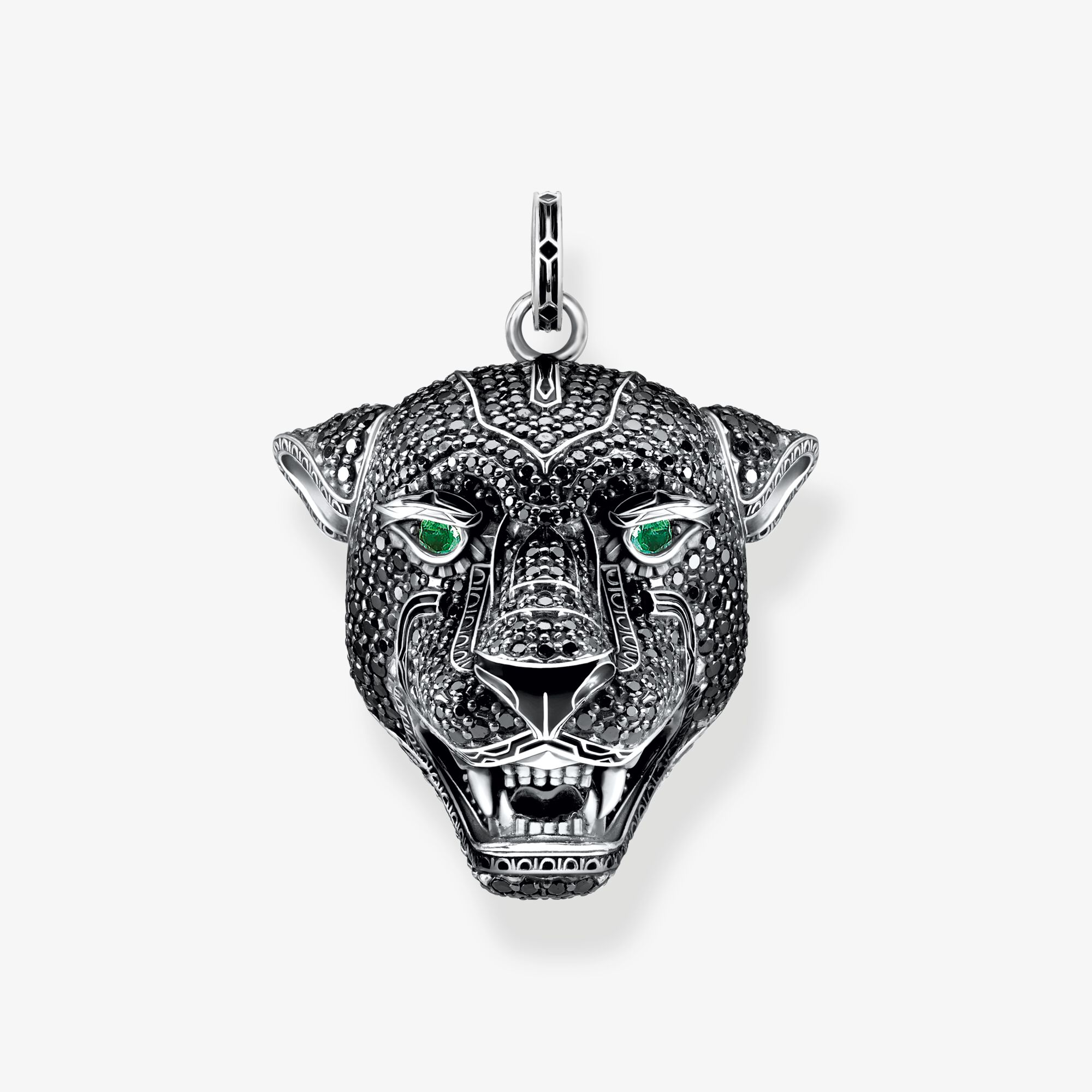 THOMAS SABO Anhänger Black Cat, Sterlingsilber, Größe: one size, Unisex