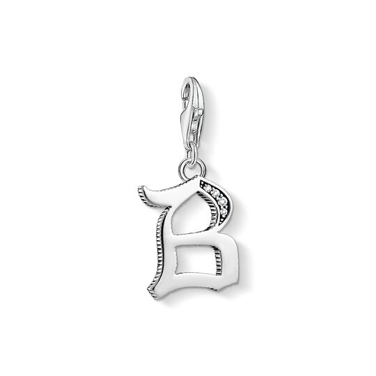 Charm-h&auml;ngsmycke bokstaven B silver ur kollektionen Charm Club i THOMAS SABO:s onlineshop
