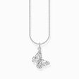 Silver necklace with butterfly pendant from the Charming Collection collection in the THOMAS SABO online store