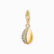 Colgante Charm concha con piedras blancas oro de la colección  en la tienda online de THOMAS SABO