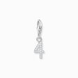 Silver charm pendant number 4 with zirconia from the Charm Club collection in the THOMAS SABO online store