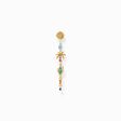 Gold-plated single earring with colourful sun, palm tree &amp; cactus from the Charming Collection collection in the THOMAS SABO online store