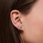 Single ear stud leaves with white stones rosegold from the Charming Collection collection in the THOMAS SABO online store