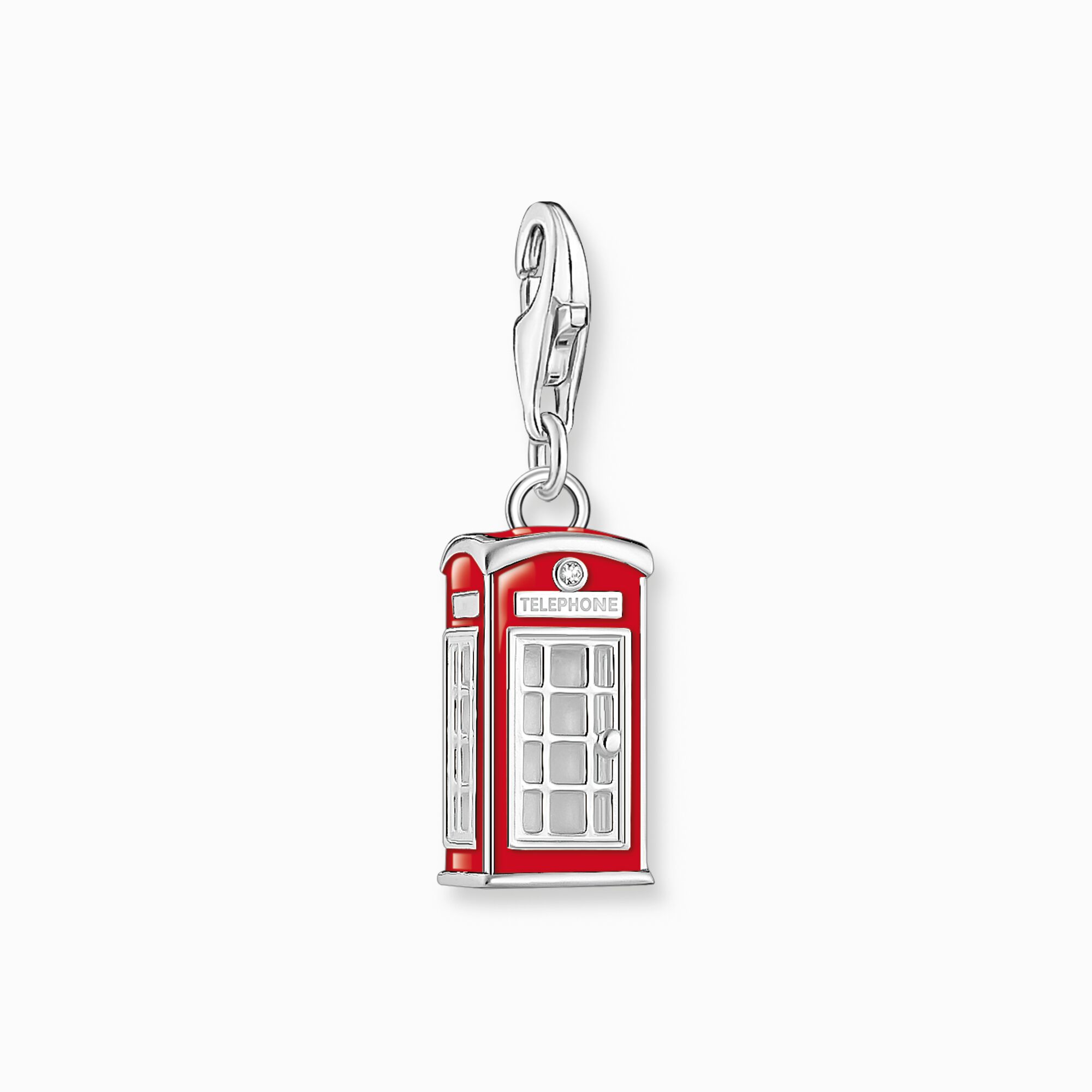 Charm LONDON cabina telef&oacute;nica roja realizado en plata de la colección Charm Club en la tienda online de THOMAS SABO