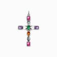 Pendant cross colourful stones from the  collection in the THOMAS SABO online store