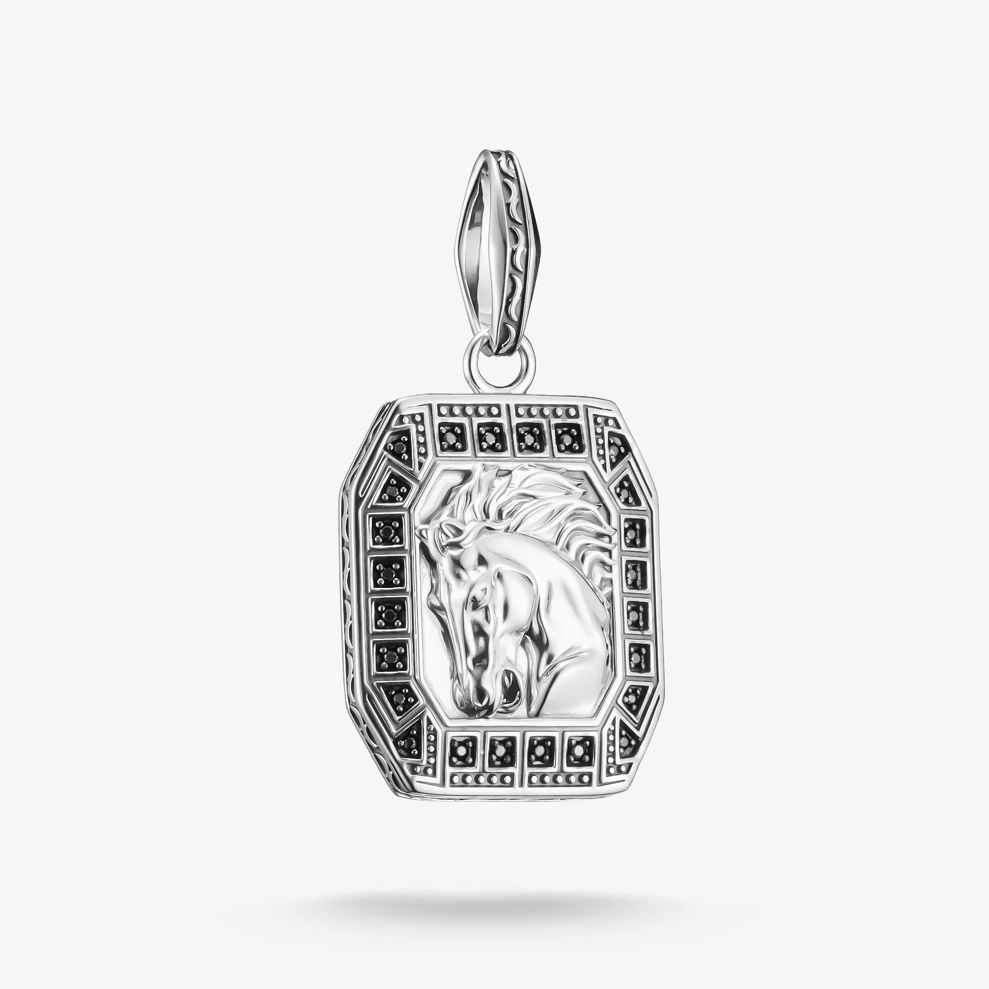 THOMAS SABO Pendentif tête de cheval Wild Horses chevaux sauvages argent, Argent sterling, Taille: one size, homme
