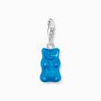 Silver charm pendant goldbears in blue from the Charm Club collection in the THOMAS SABO online store