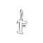 Charm pendant letter F silver from the Charm Club collection in the THOMAS SABO online store