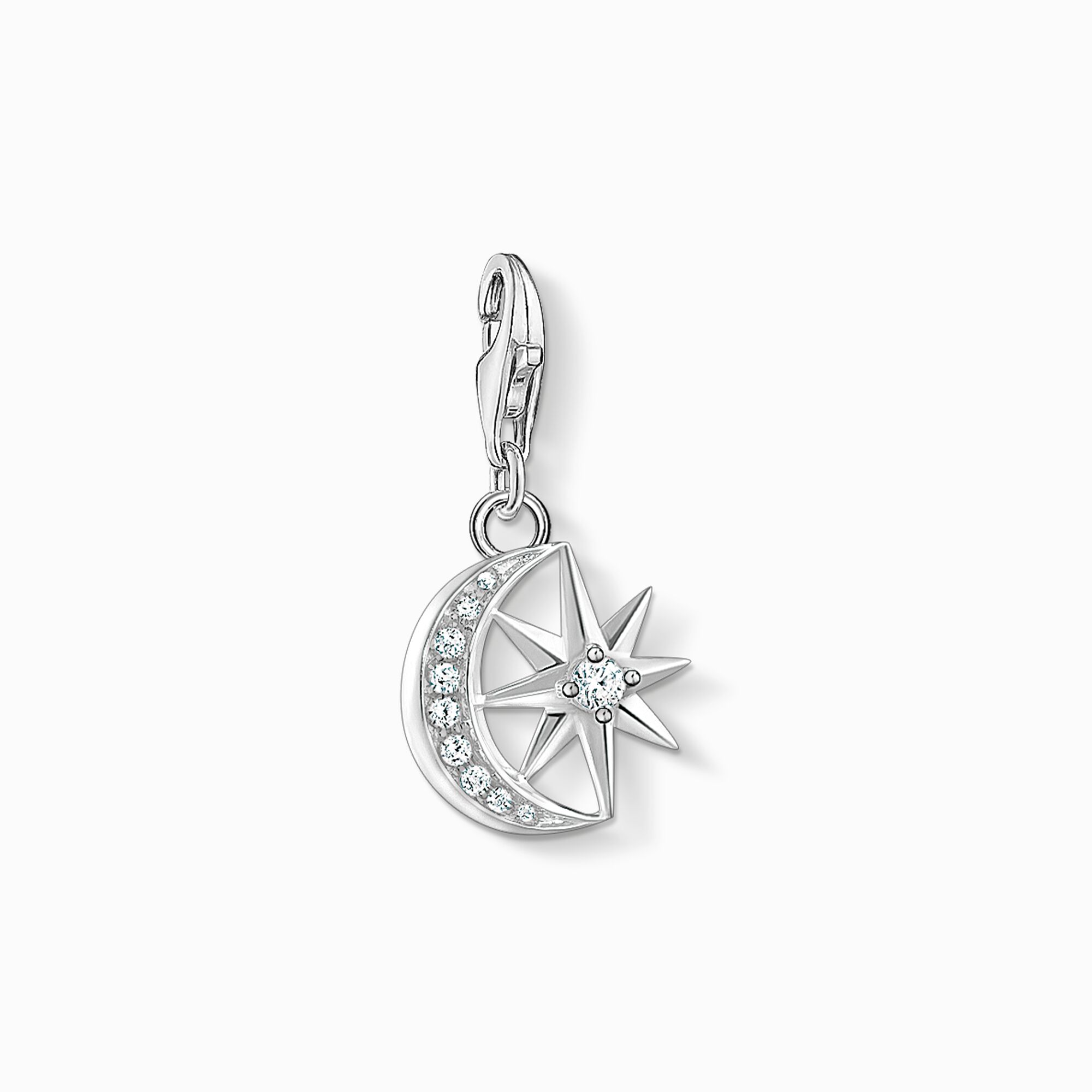 Charm pendant star and moon from the Charm Club collection in the THOMAS SABO online store