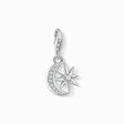 Charm pendant star and moon from the Charm Club collection in the THOMAS SABO online store