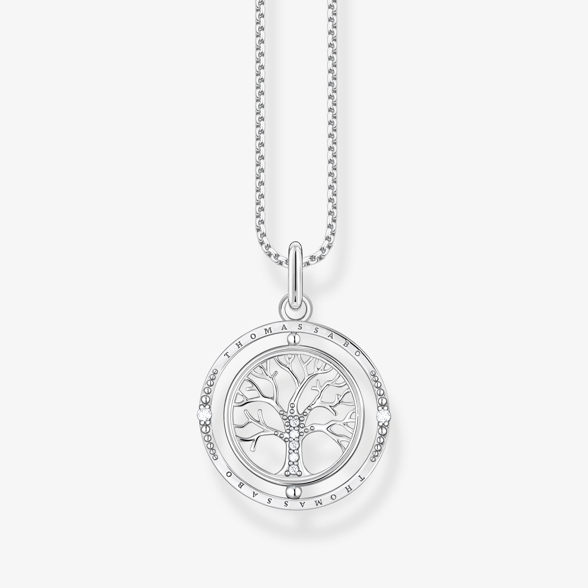 THOMAS SABO Halsband Tree of Love silver, 925 sterlingsilver, Storlek: 45 cm, för damer