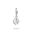 Charm Pendant cloverleaf with stone