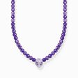 Kette Beads mit Alienkopf und violetter Kaltemaille Silber aus der Charming Collection Kollektion im Online Shop von THOMAS SABO