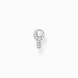 Single ear stud key white stones silver from the Charming Collection collection in the THOMAS SABO online store