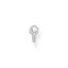 Pendiente de bot&oacute;n llave piedras blancas plata de la colección Charming Collection en la tienda online de THOMAS SABO