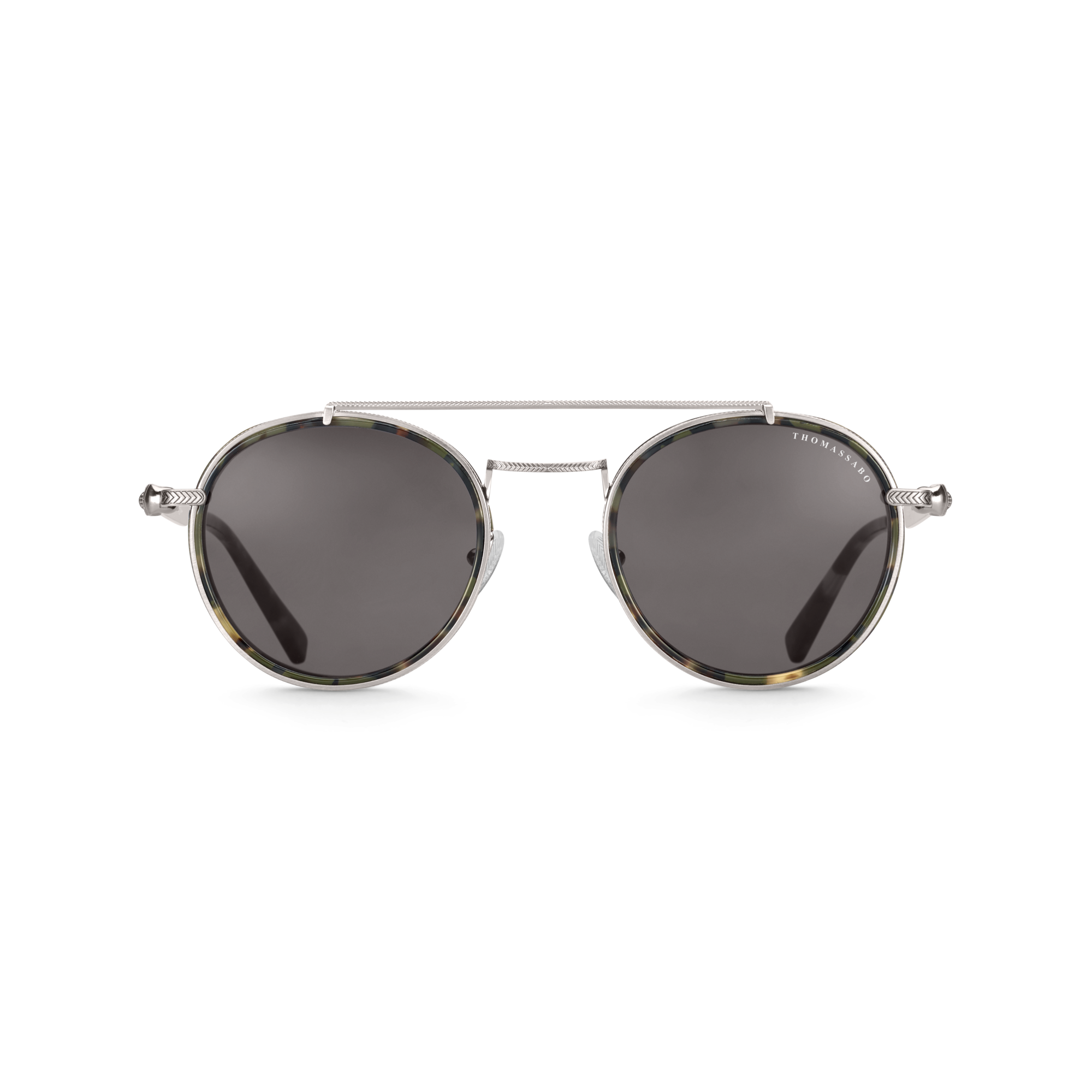 Thomas Sabo Sonnenbrille Johnny Panto Totenkopf Havanna schwarz E0005-142-106-A