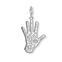 Charm pendant Vintage hand from the Charm Club collection in the THOMAS SABO online store