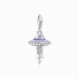 Charm pendant UFO with violet cold enamel and stones silver blackened from the Charm Club collection in the THOMAS SABO online store