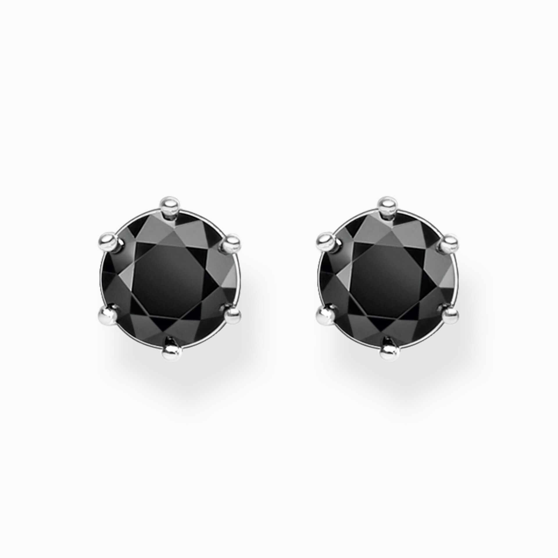 Thomas Sabo Silver Ear Studs Classic Pave Black main image 0