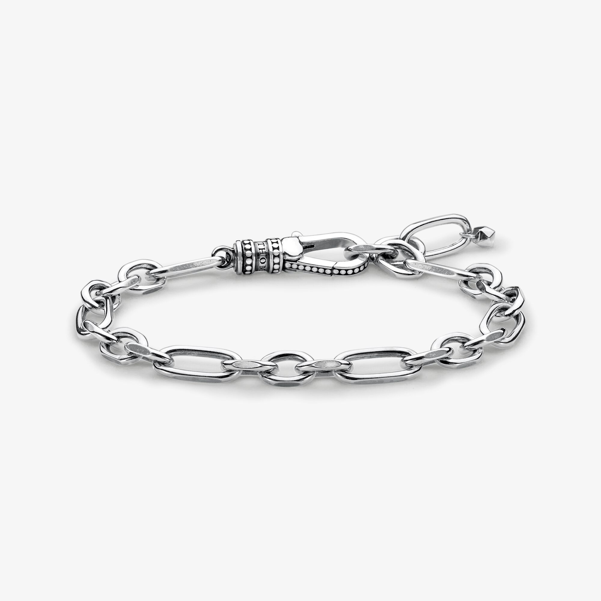 THOMAS SABO Bracelet Argent Sterling 925‰, noirci, Taille: 19 cm, Unisex