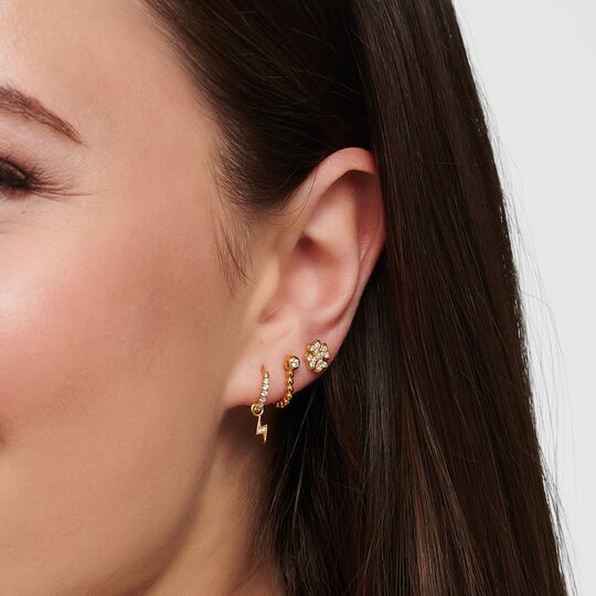 Jewellery set ear candy highlight pieces gold from the  collection in the THOMAS SABO online store