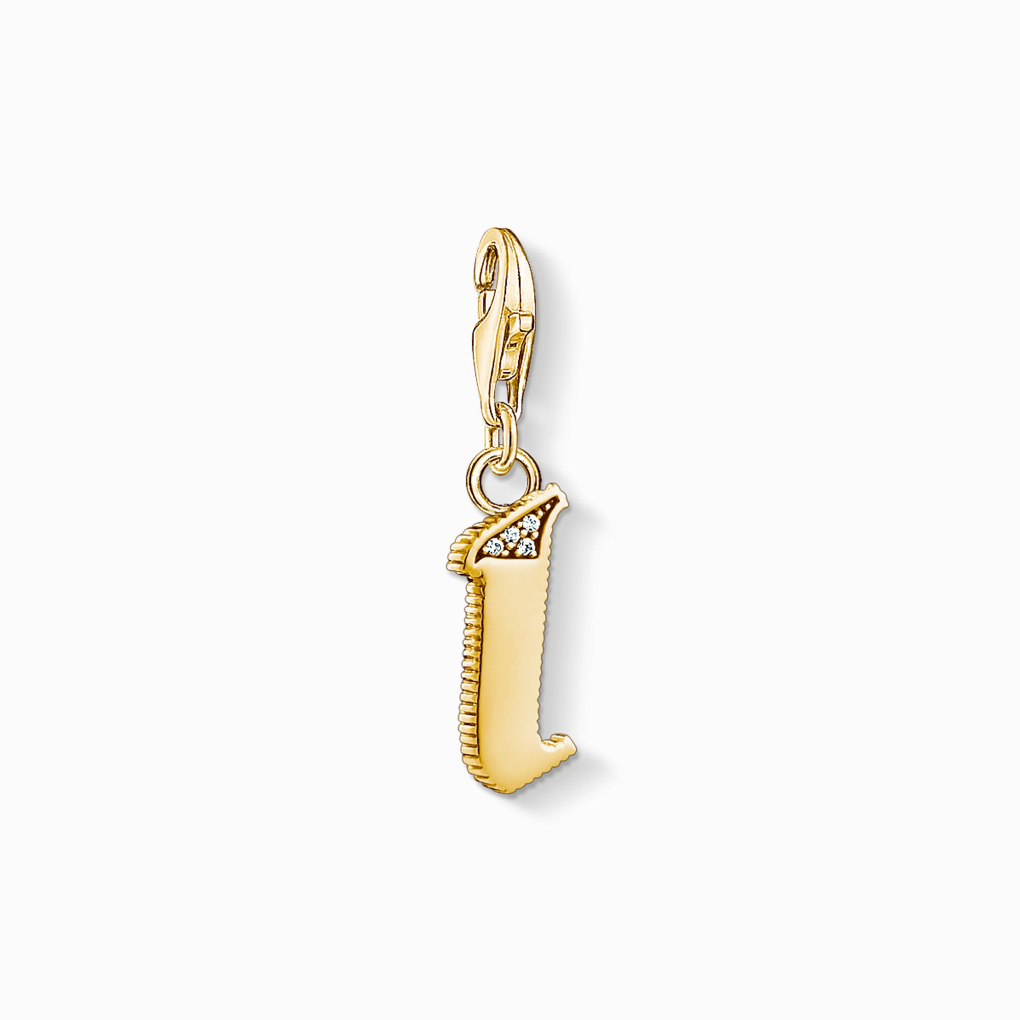 Charm pendant letter I gold from the Charm Club collection in the THOMAS SABO online store