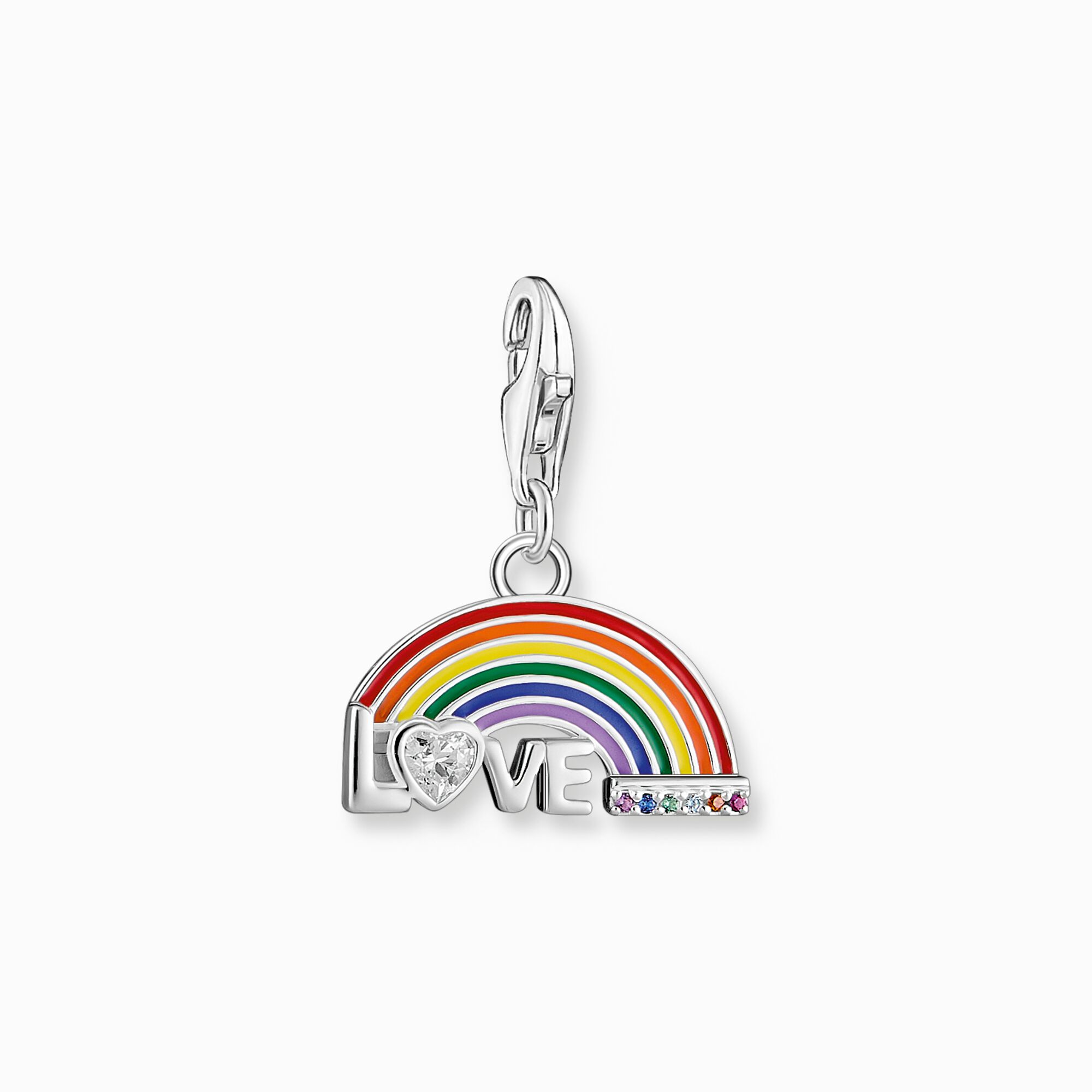 Charm pendant colourful rainbow silver from the Charm Club collection in the THOMAS SABO online store