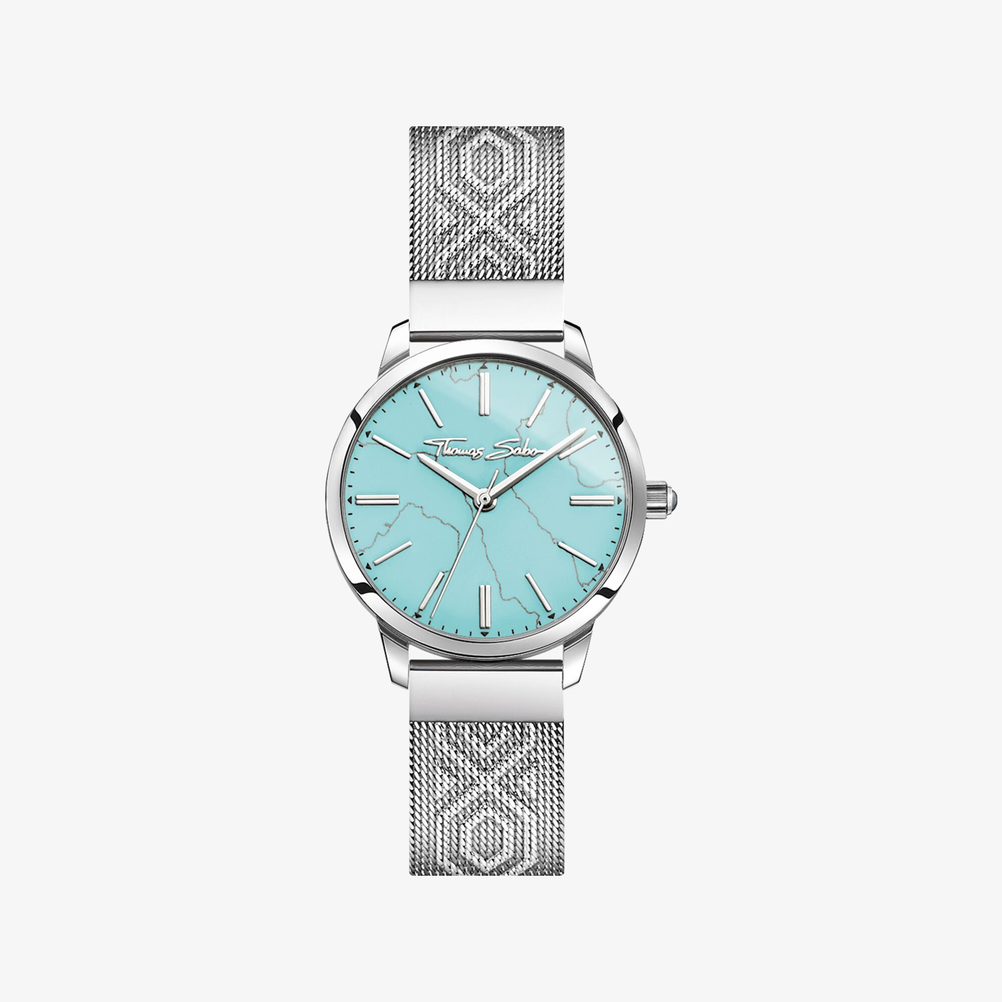 THOMAS SABO Montre pour femme Arizona Spirit turquoise argenté, Acier inoxydable, Taille: 33 MM, femme