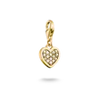 Charm pendant glitter heart