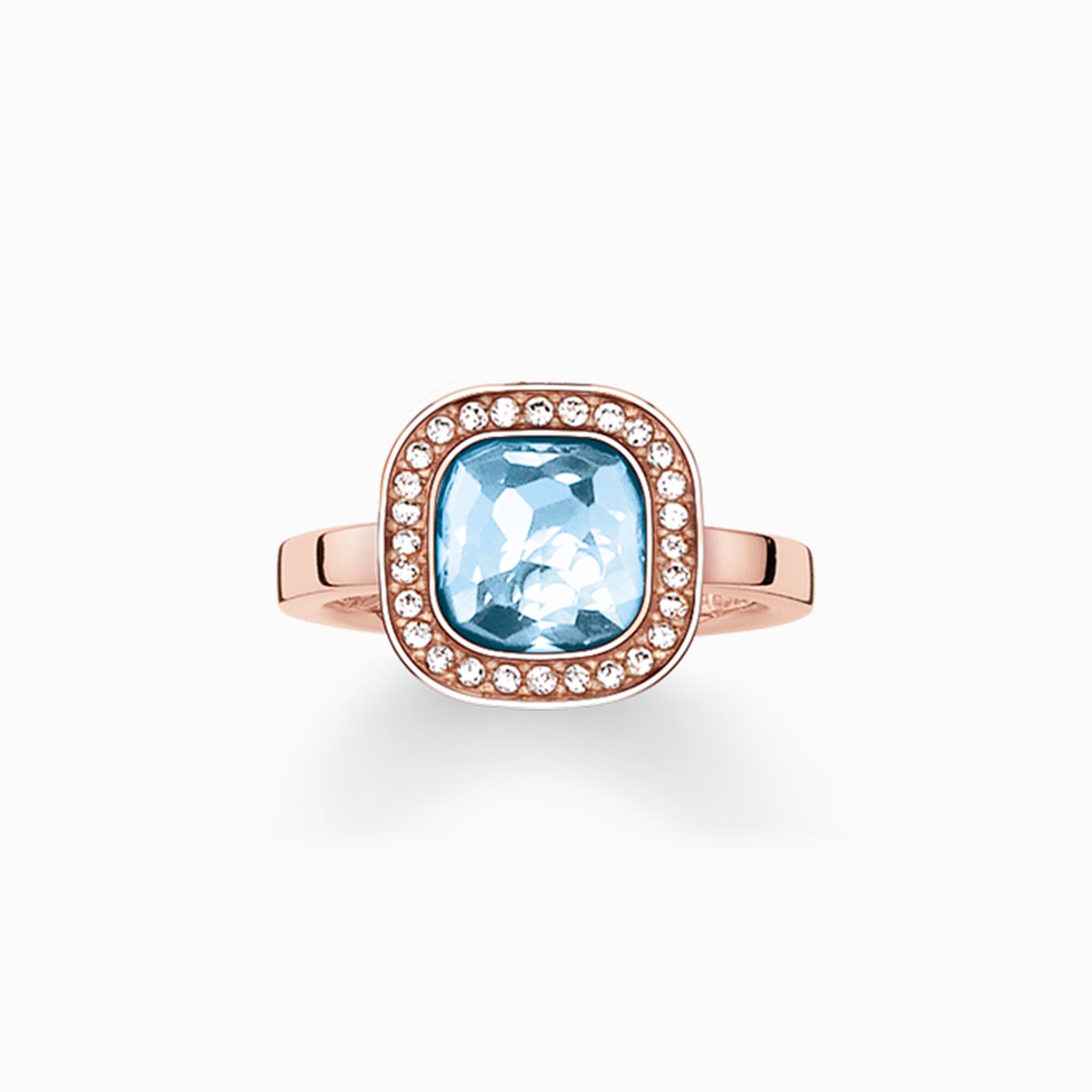Solitaire ring light blue cosmos from the  collection in the THOMAS SABO online store