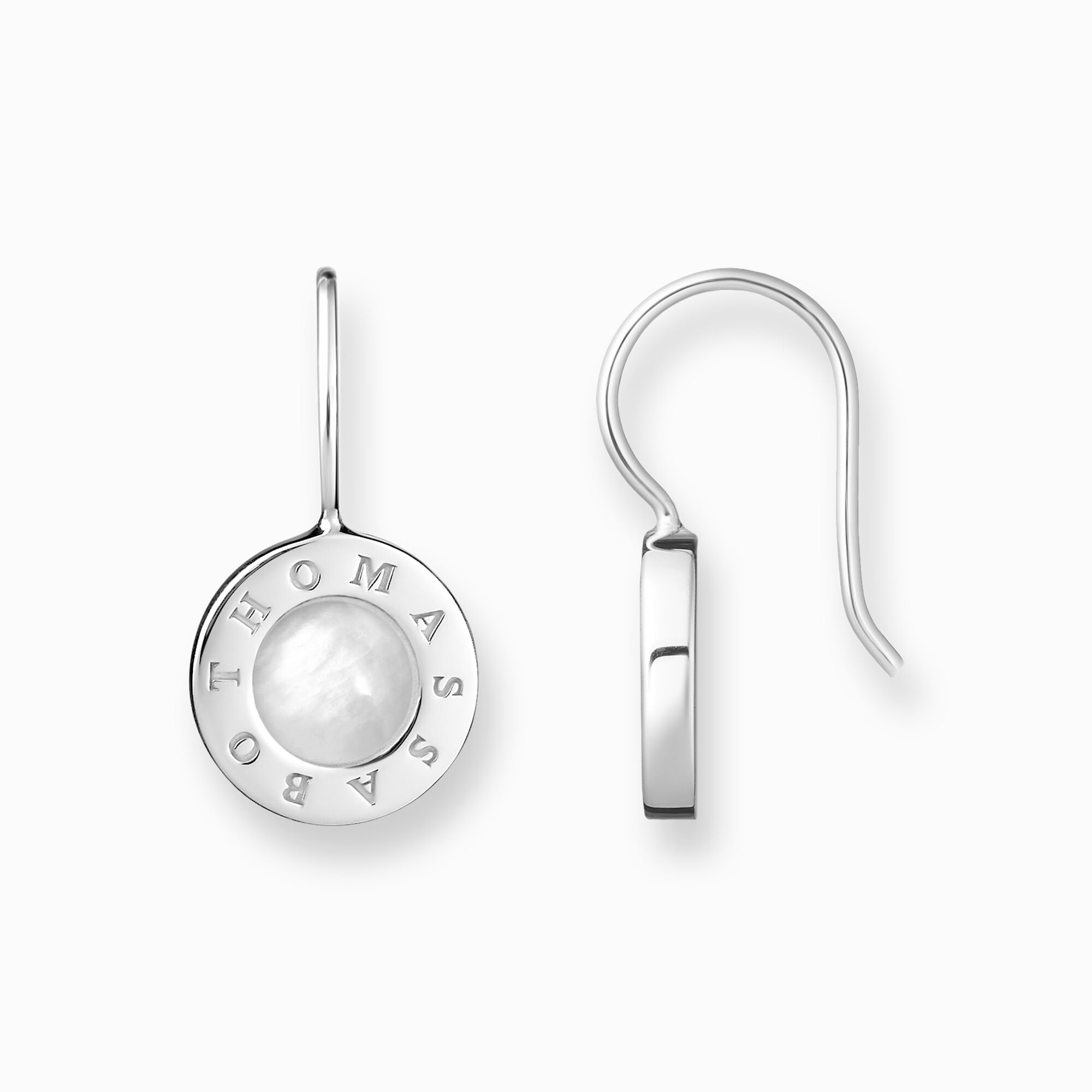 Earrings classic white from the  collection in the THOMAS SABO online store