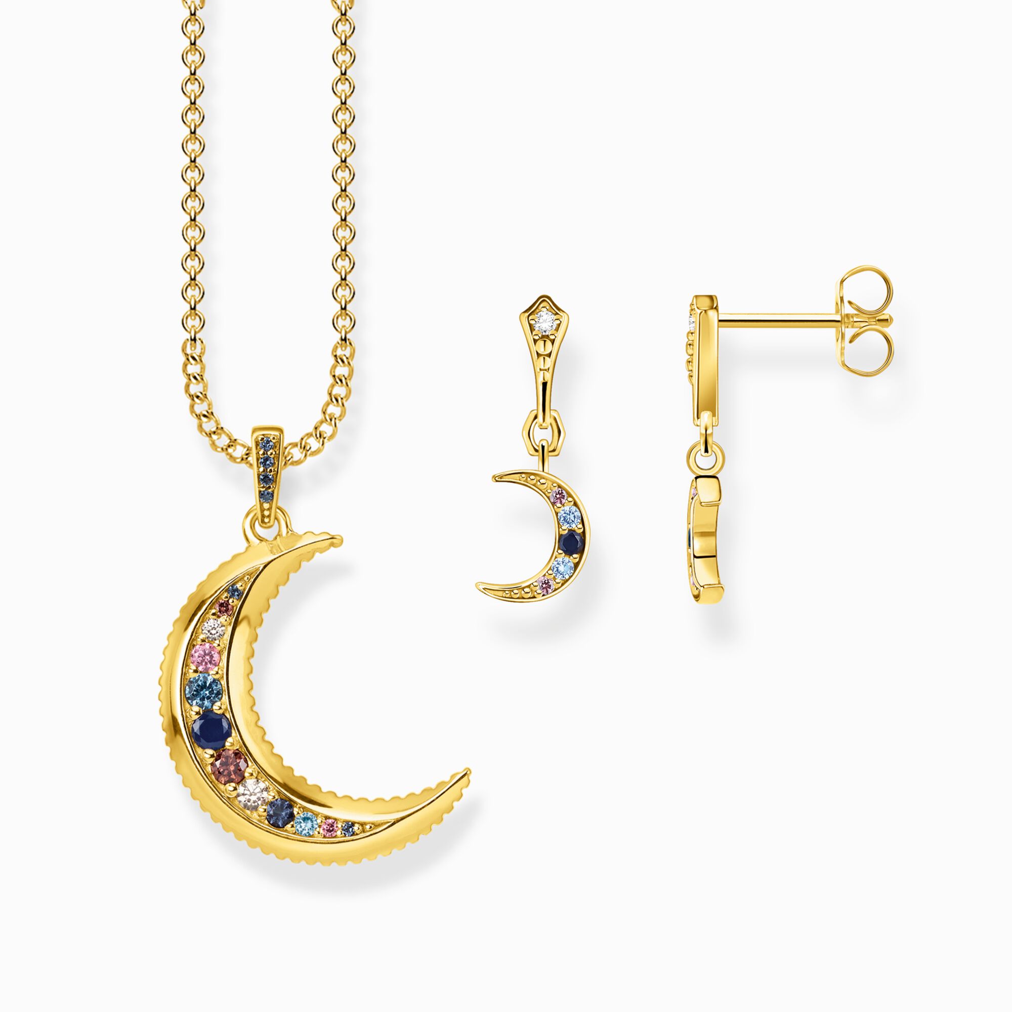 Jewellery set Royalty moon gold from the  collection in the THOMAS SABO online store