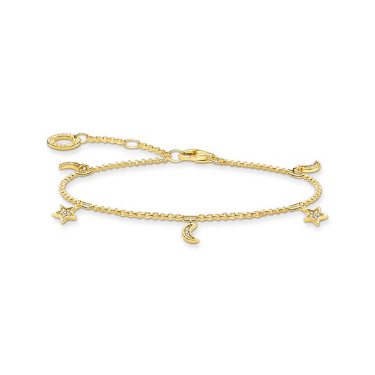 Bracelet star &amp; moon gold from the Charming Collection collection in the THOMAS SABO online store