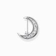 Brooch crescent moon with coloured stones silver from the  collection in the THOMAS SABO online store