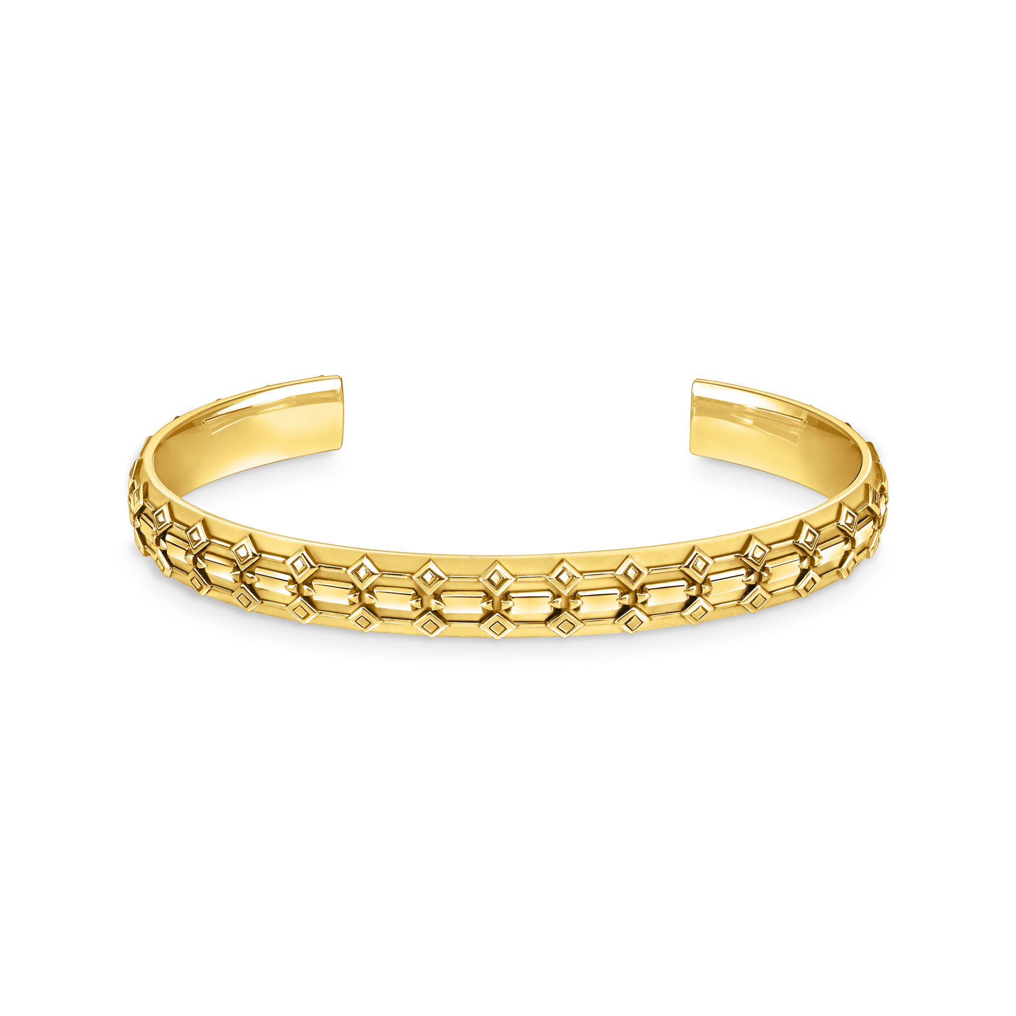 Thomas Sabo Armreif Krokodilpanzer breit vergoldet gelbgoldfarben AR114-413-39-L16