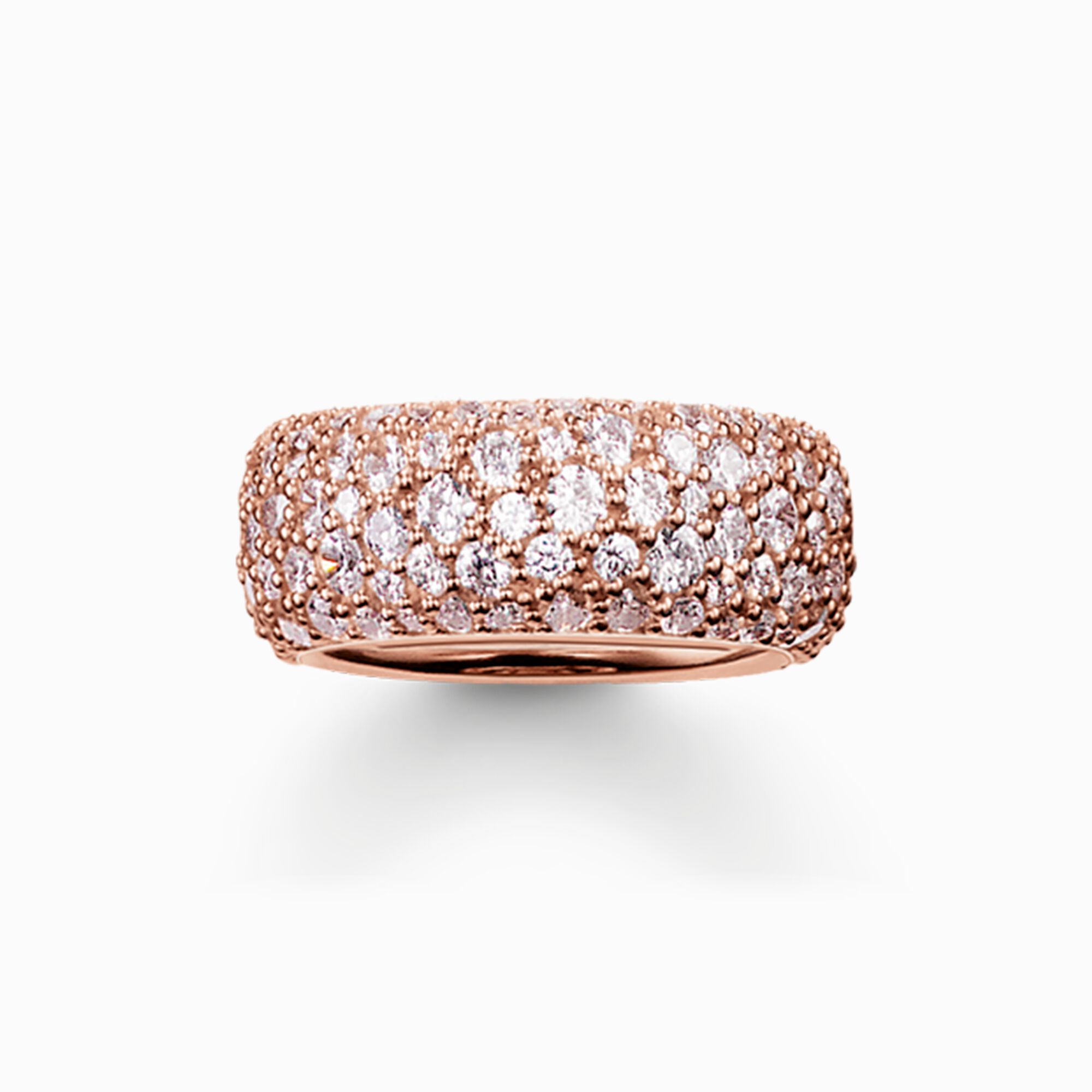 Band ring crushed pav&eacute; from the  collection in the THOMAS SABO online store