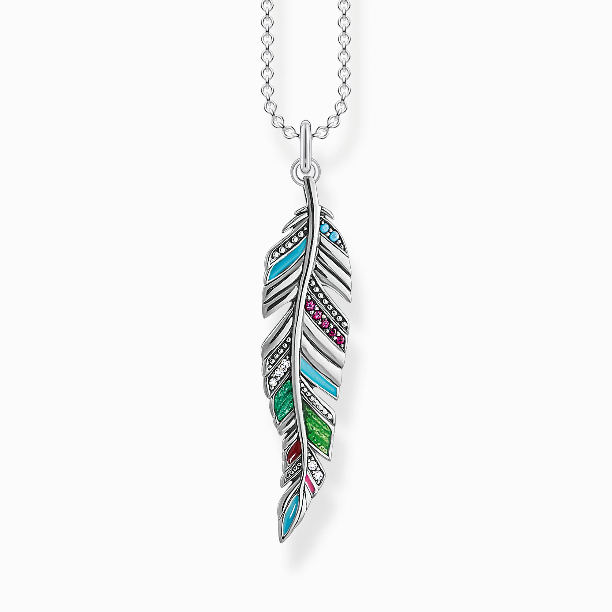Necklace ethnic feather from the  collection in the THOMAS SABO online store