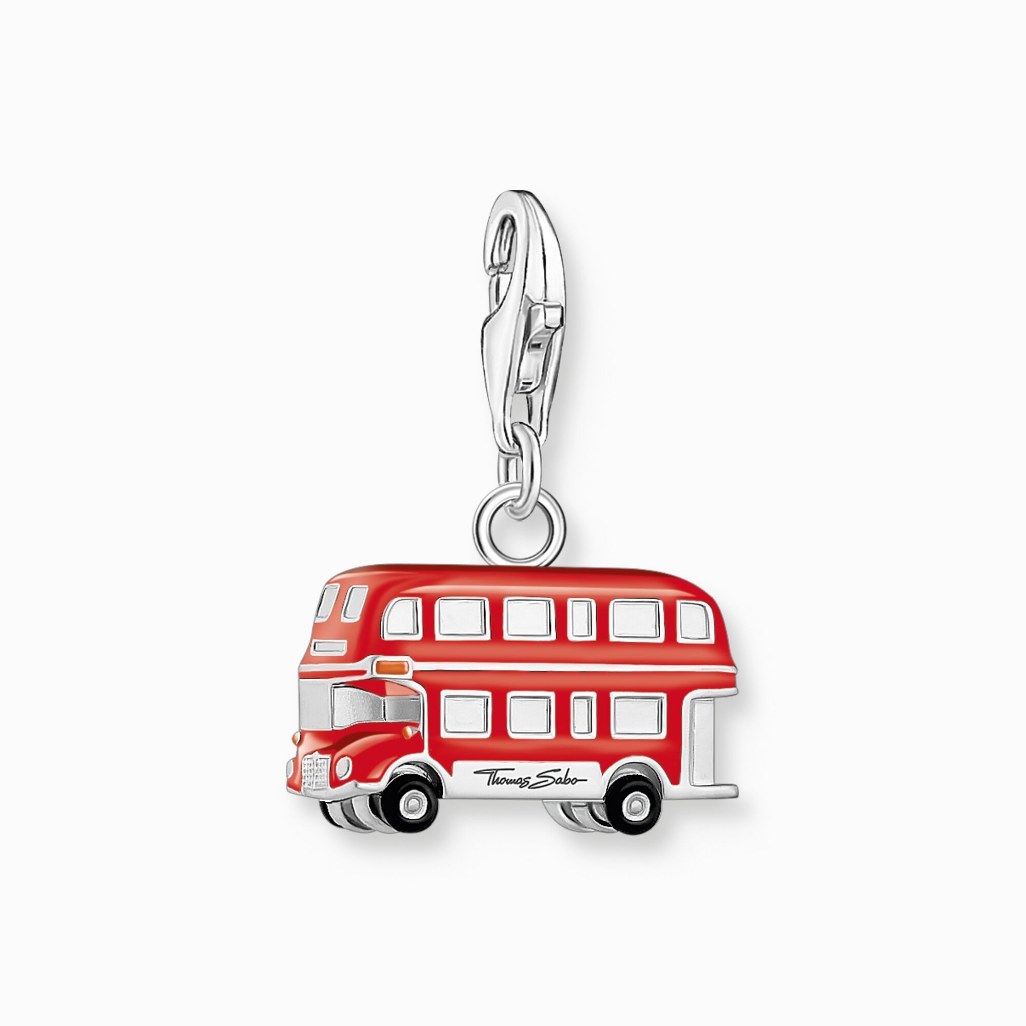 Charm LONDON autob&uacute;s rojo realizado en plata de la colección Charm Club en la tienda online de THOMAS SABO