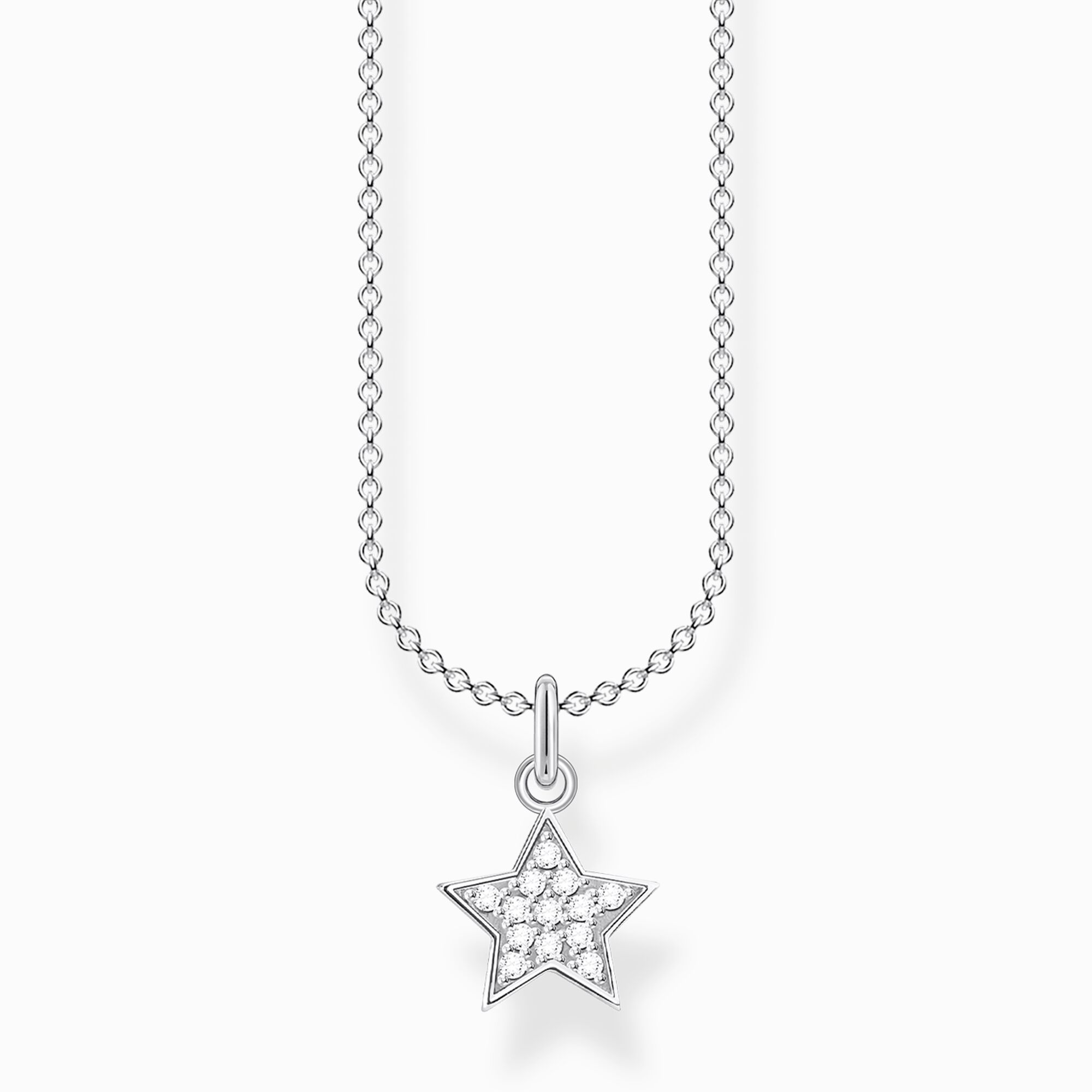 Necklace star pav&eacute; silver from the Charming Collection collection in the THOMAS SABO online store