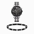 Jewellery set Rebel Talisman black and silver from the  collection in the THOMAS SABO online store