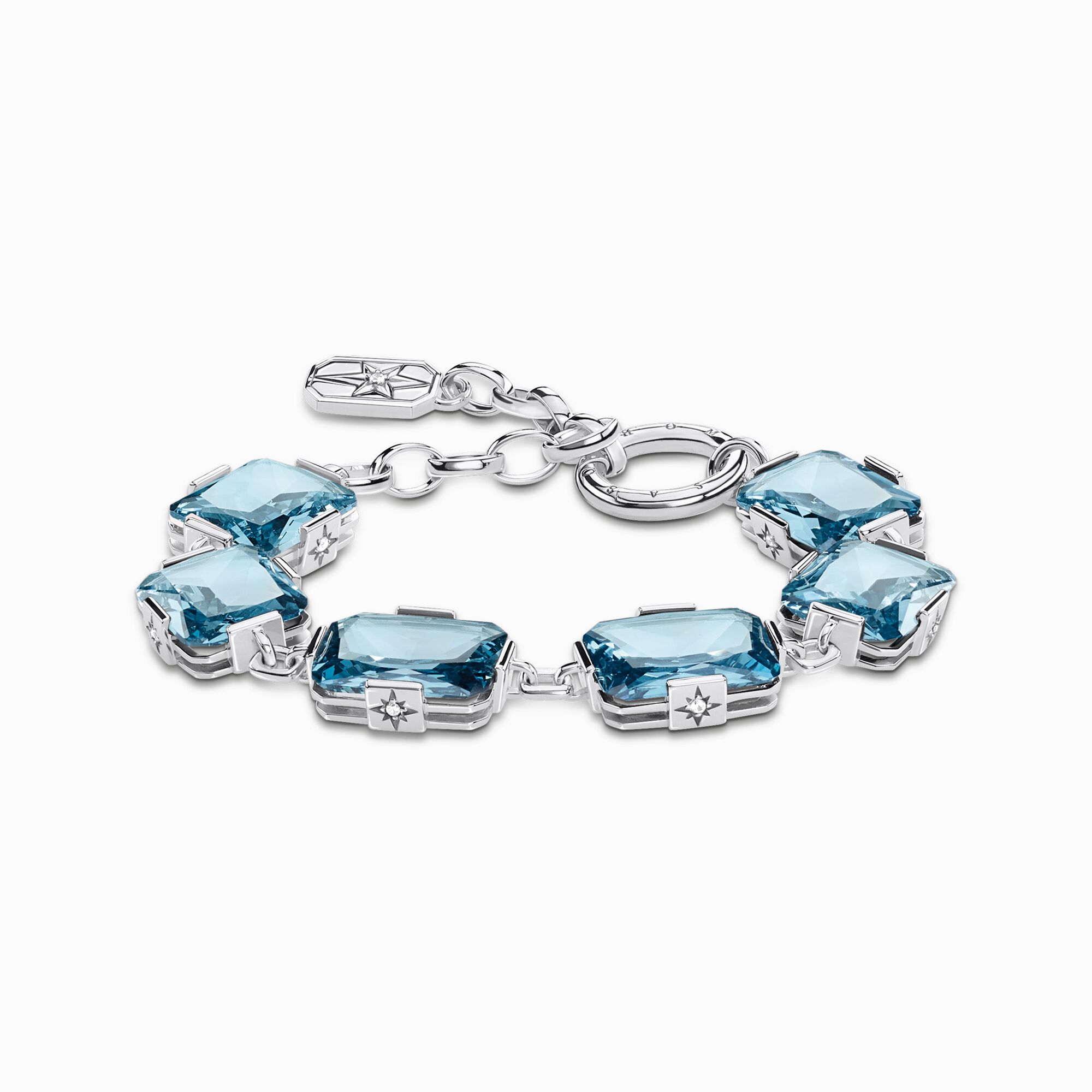 BES Verbonden verkeer Armband große blaue Steine: opulentes Design – THOMAS SABO