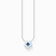 Cha&icirc;ne fleur avec pierre bleue argent de la collection Charming Collection dans la boutique en ligne de THOMAS SABO