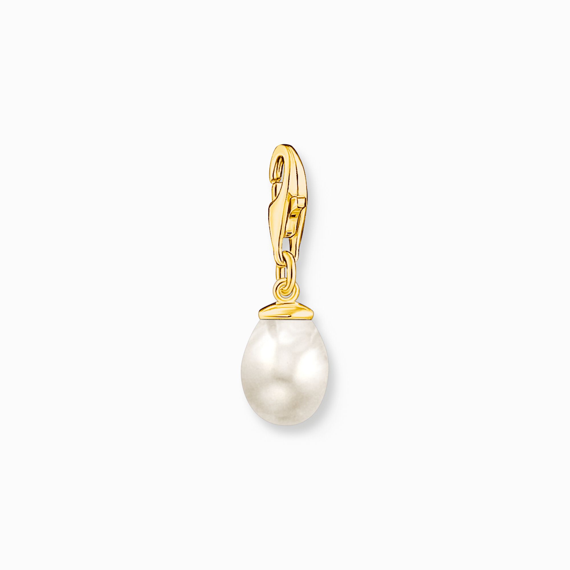 Charm pendant white pearl gold plated from the Charm Club collection in the THOMAS SABO online store