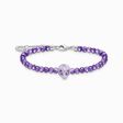 Bracelet de Beads orn&eacute; d&rsquo;une t&ecirc;te d&rsquo;alien et d&rsquo;&eacute;mail &agrave; froid violet argent de la collection Charming Collection dans la boutique en ligne de THOMAS SABO