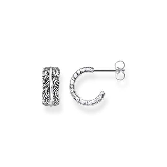 hoop earrings feather from the  collection in the THOMAS SABO online store