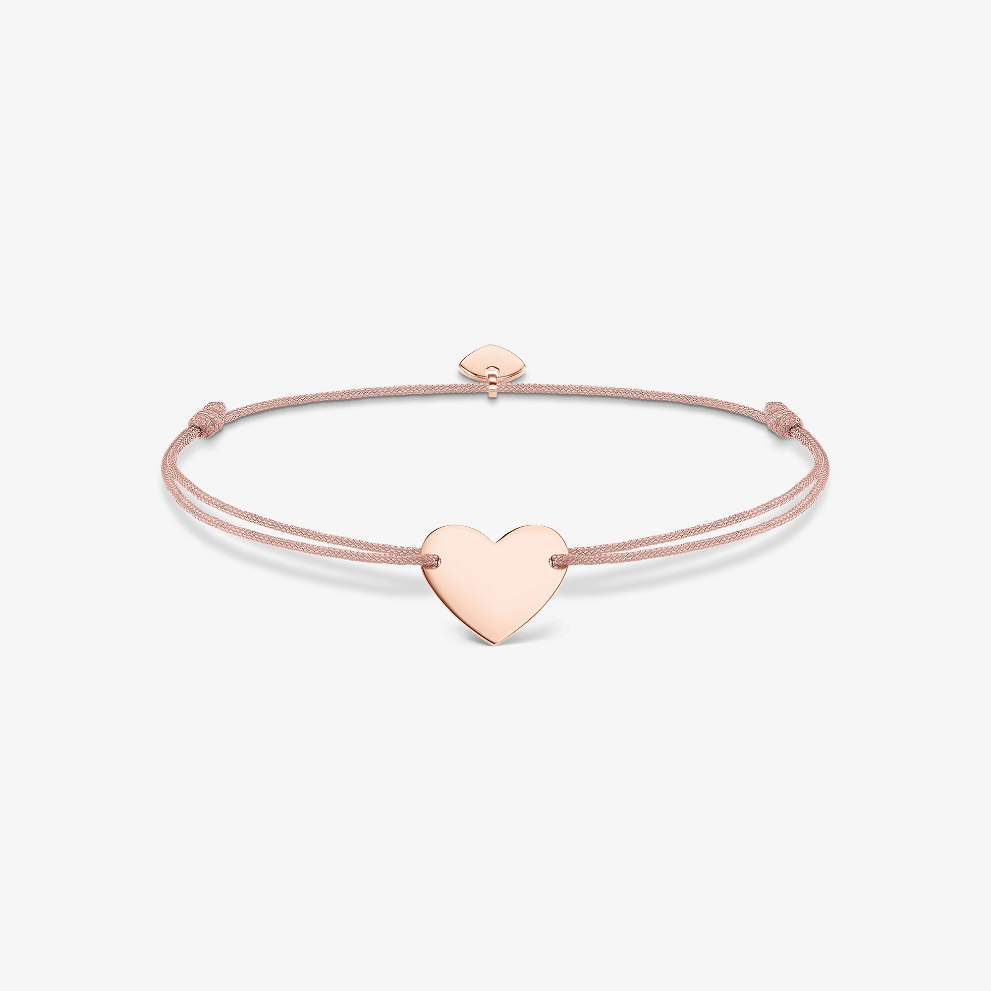 THOMAS SABO Bracelet Little Secret cœur, Argent sterling doré or rose, Taille: 20 cm, femme