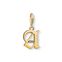 Charm pendant letter A gold from the Charm Club collection in the THOMAS SABO online store
