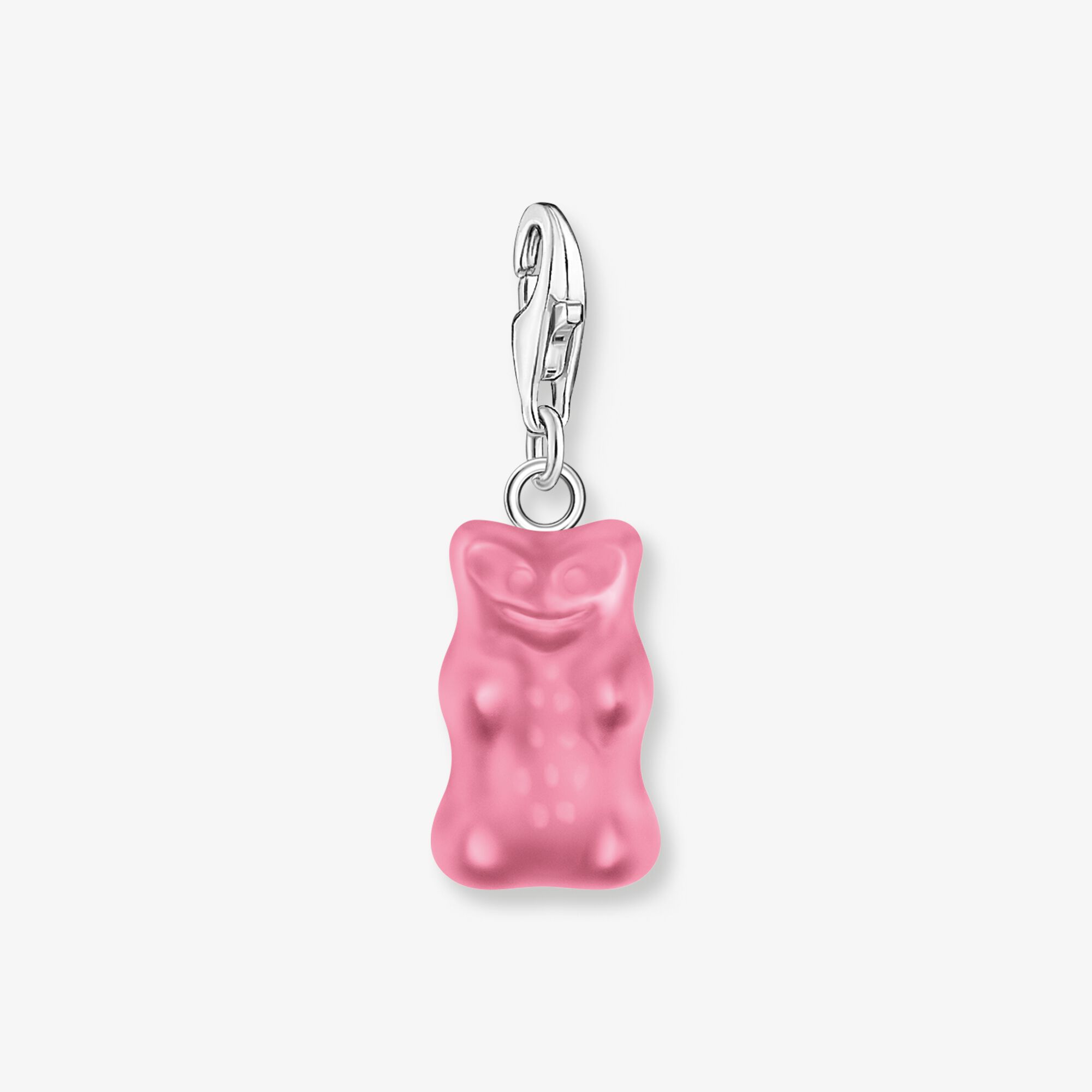 THOMAS SABO Charm-Goldbären-Anhänger in Pink Silber, Sterlingsilber , Größe: one size, Damen