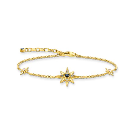 Bracelet Royalty star with stones gold from the  collection in the THOMAS SABO online store