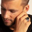 Ring obsidian skull from the  collection in the THOMAS SABO online store